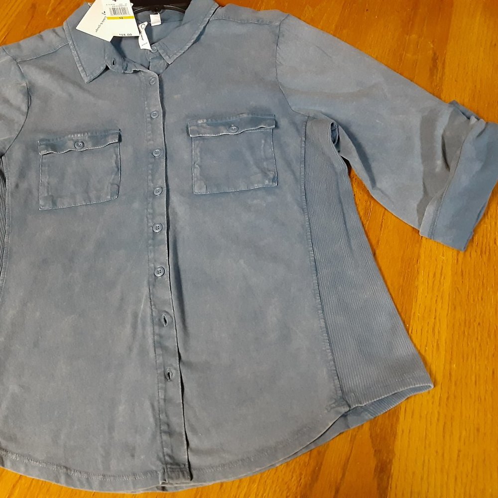 DENIMBLUE CABLE & GAUGE BLOUSE SIZE M